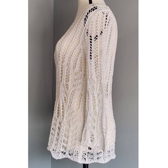 Gerry Webber White Crochet Knit Top - Picture 2 of 9